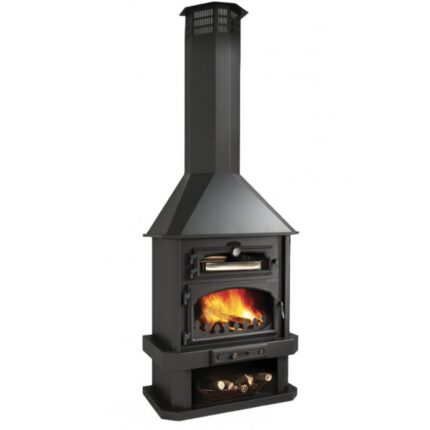 Lareira a lenha com forno - BRONPI Ebro 14 KW