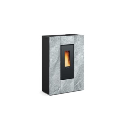 Salamandra a pellets extra plana, canalizada e ventilada – EXTRAFLAME Marilena Plus AD Petra 9 kW