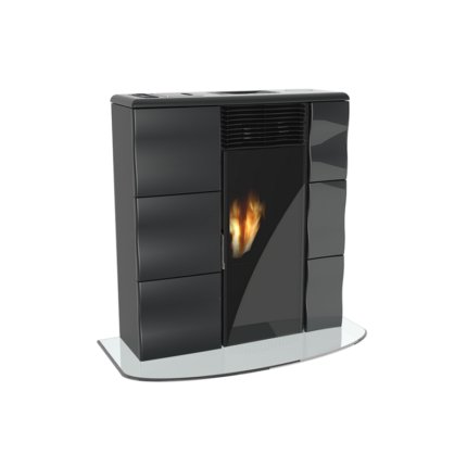 Salamandra extra plana ventilada a pellets - LINCAR Olga 502L 10 kW