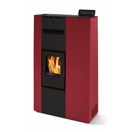 Fogão a pellets extra plano ventilado - GENUINE PHEBO Fenice 10 kW